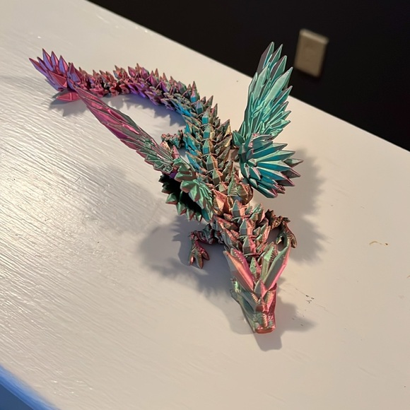 3D Printed Dragon, All Parts Movable - Picture 6 of 9